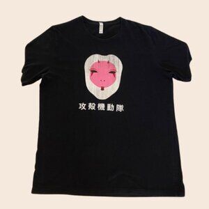 Ghost in the Shell Black T-Shirt Size XL